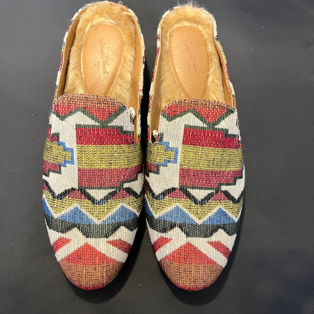 Universal Thread Synthia Mules Faux Fur Lined